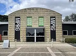 entrance to gallery building