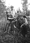 Finnish mortar crew during the Continuation War