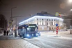 KAMAZ-6282 in the winter night