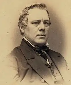 A portrait photograph of Moses F. Odell