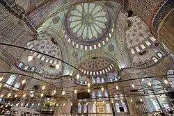Interior of Sultan Ahmed Mosque, Istanbul (early 17th century)
