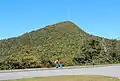 The summit of Mount Pisgah viewed from the Blue Ridge Parkway