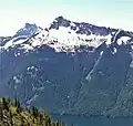 North aspect of Mount Webb seen from Flora Peak. (Mount Lindeman behind to the left.)