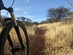 Mountain bike on Farm Windhoek