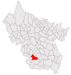 Location in Buzău County