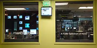 NBCNews.com's main newsroom in Redmond, Washington, 2007