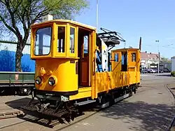 Viennese crane car 6011 at the Karperweg yard.