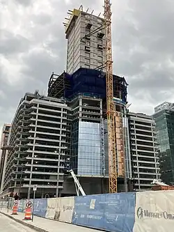 Construction in April 2025