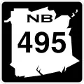Route 495 marker