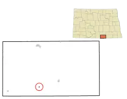 Location of Venturia, North Dakota