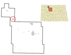 Location of Donnybrook, North Dakota