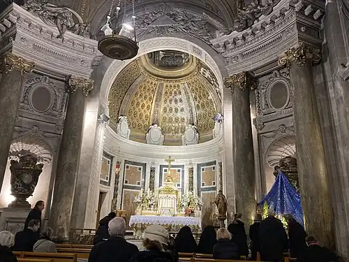 The choir and altar