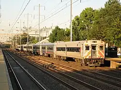 Comet III cab car 5003 on NJT train at Princeton Junction