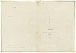 Design sketch of Fort van den Bosch (earthwork defences), ca. 1845