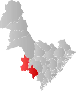 Hornnes og Iveland within Aust-Agder