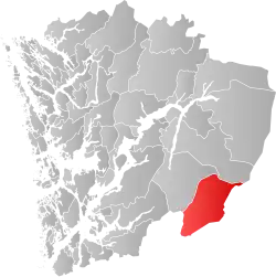 Røldal within Hordaland