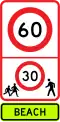 Beach speed limits