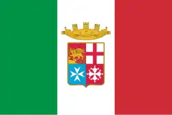 The naval ensign of Italy