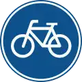 Route for pedal cycles only