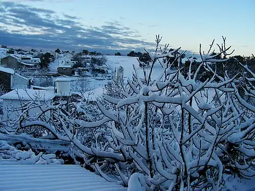 Snow in Venta del Charco, Sierra de Cardeña [es]