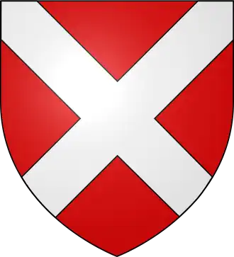 Gules a saltire argent (Neville)