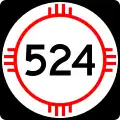 State Road 524 marker
