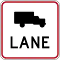 Heavy Vehicle/Truck Lane