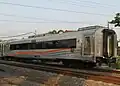 Passenger train using stainless steel metal
