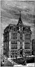 Newberry And McMillan Building, 1879, SE corner of Griswold and Larned. Designed by Gordon W Lloyd.