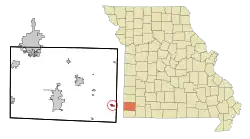Location of Fairview, Missouri