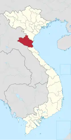 Location of Nghệ An within Vietnam