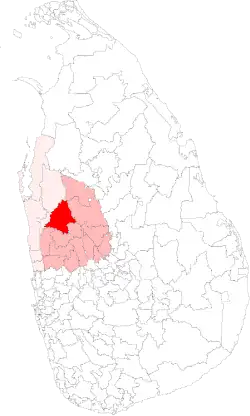 Location of Nikaweratiya