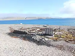 Remains of Northumberland House on the shore of Beechey Island, 2017