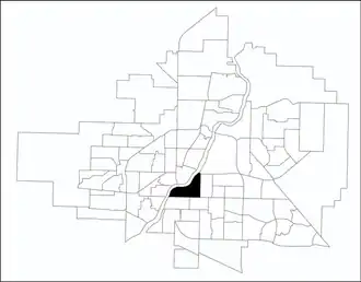 Nutana location map