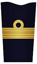Insignia for Rear Admiral (OF-6) in the Swedish Navy.