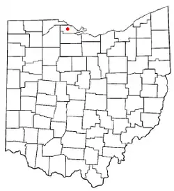 Location of Rocky Ridge, Ohio