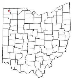 Location of West Unity, Ohio
