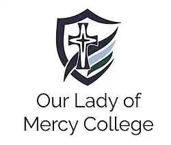 The crest of Our Lady of Mercy College.