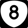 Oregon Route 8 marker