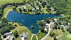 A small lake in Oakland Acres