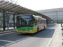 A Bus at the bus station of Oberhausen Hbf