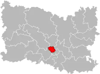 Situation of the canton of Nogent-sur-Oise in the department of Oise