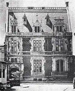 Grigore Cerkez House on Strada Sevastopol, Bucharest, 1898, demolished in 1977, probably by Grigore Cerkez[129]