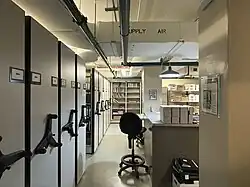 Archive room in basement