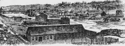 The industrial district in 1895