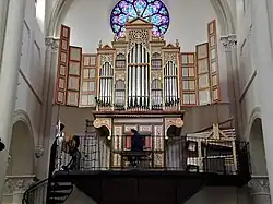 Iberian style organ (Joaquin Lois Cabello and Christine Vetter, 2018), in St. Martin's Church, Grandvillars. Ablitzer was the consultant for its building.