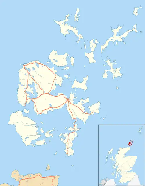 Pierowall is located in Orkney Islands