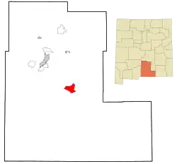 Location of Timberon, New Mexico