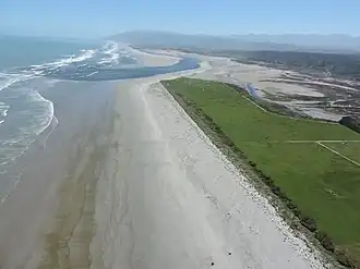 Outlet from estuary in 2016