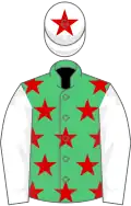 Emerald Green, Red stars, White sleeves, White cap, Red star